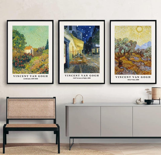 Set of 3 frames - Van Gogh Collection