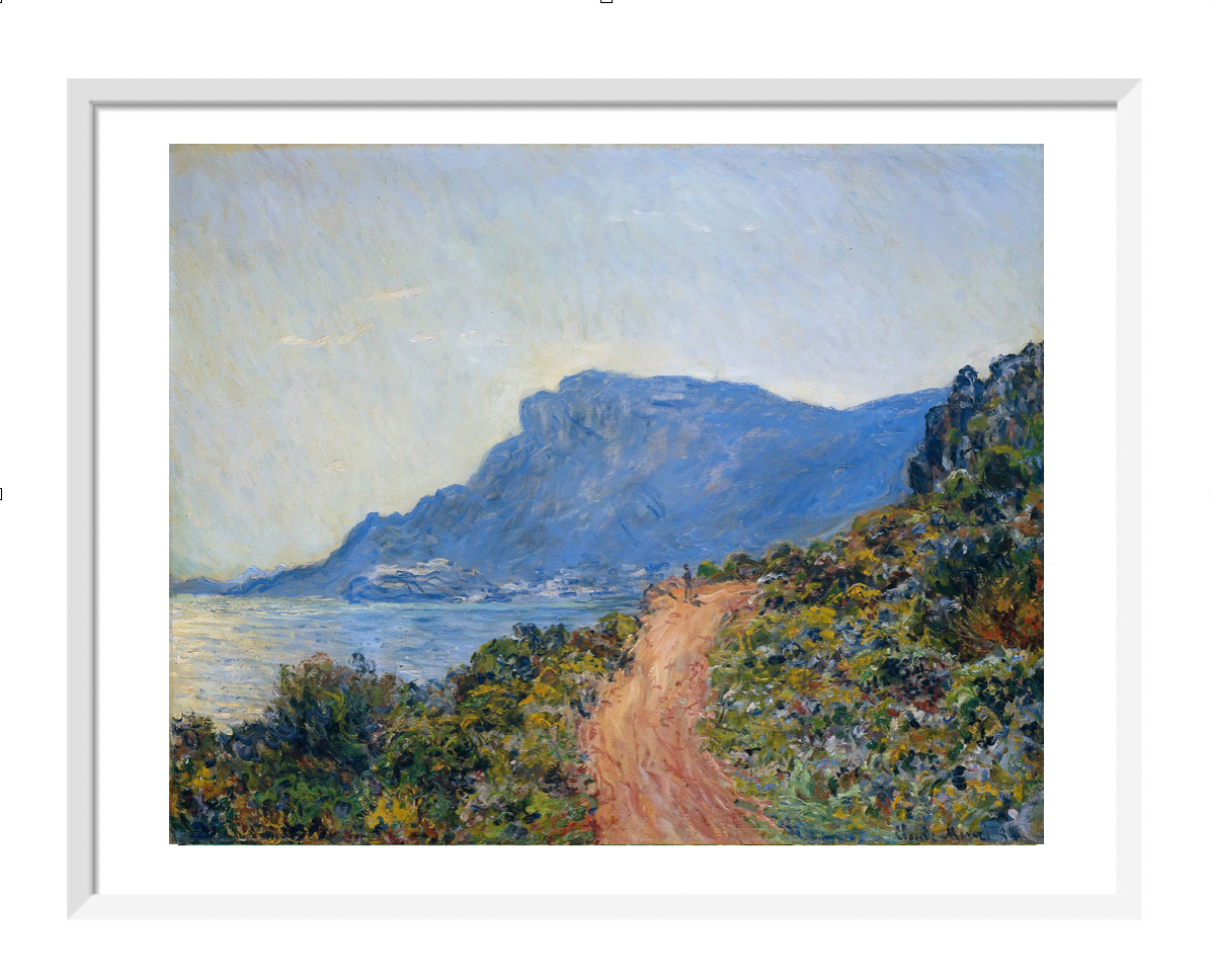 La Corniche near Monaco, Claude Monet, 1884