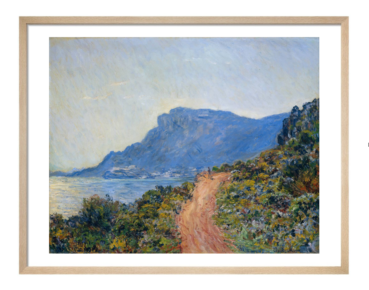 La Corniche near Monaco, Claude Monet, 1884