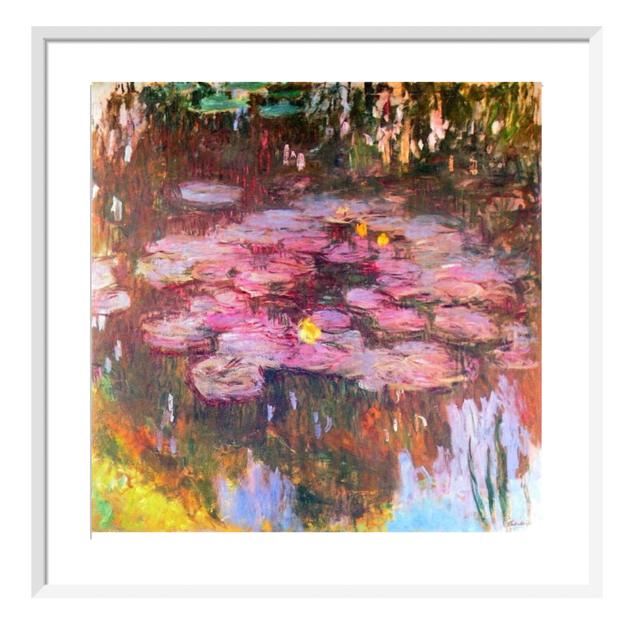 Pink Water Lilies by Claude Monet