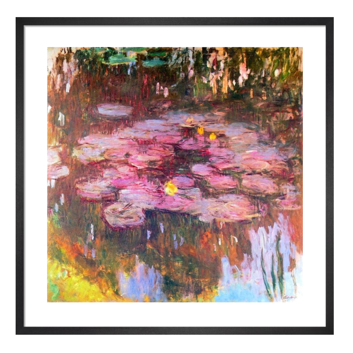 Pink Water Lilies by Claude Monet