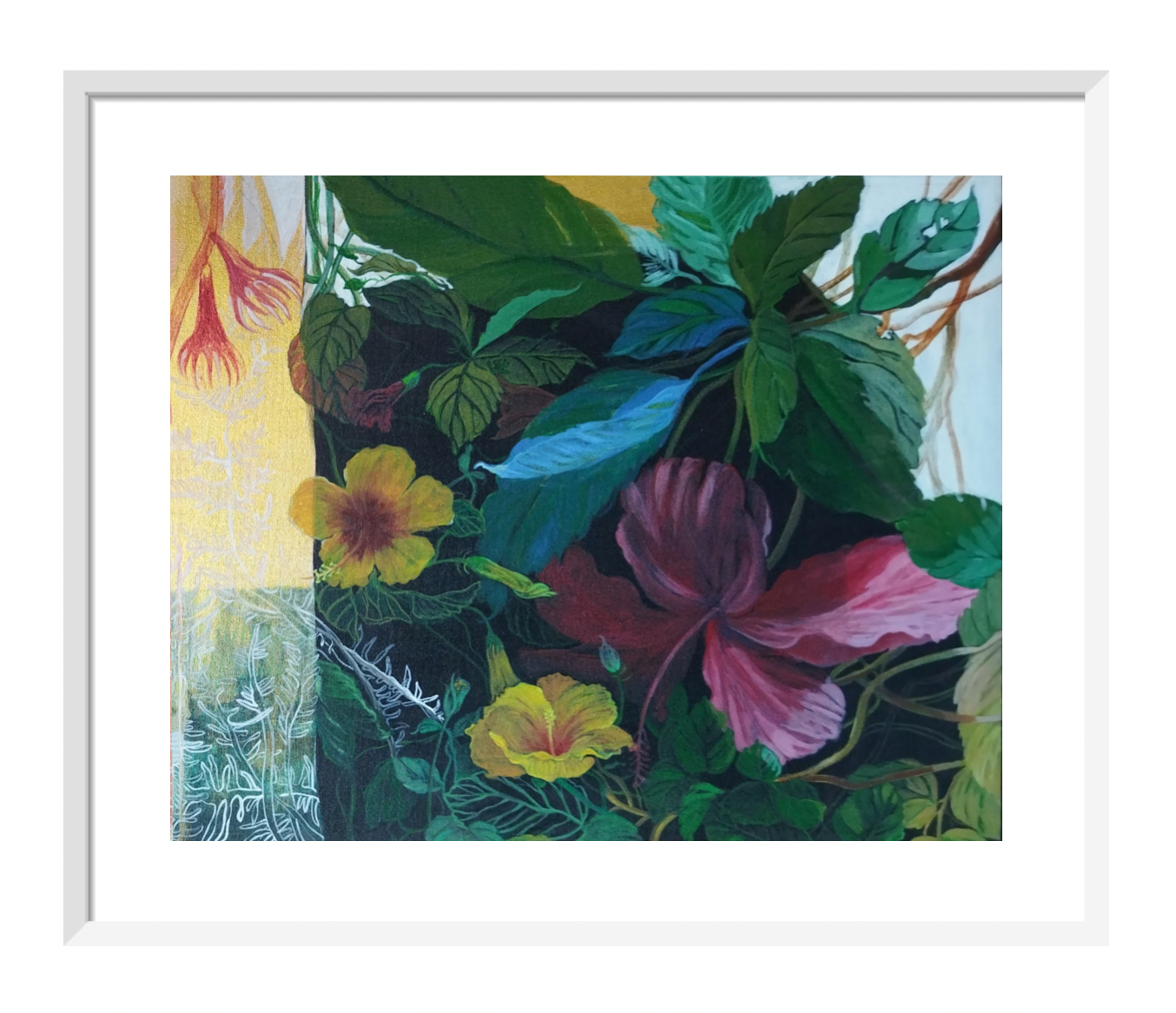 Hibiscus In Bloom By Halima Akhter