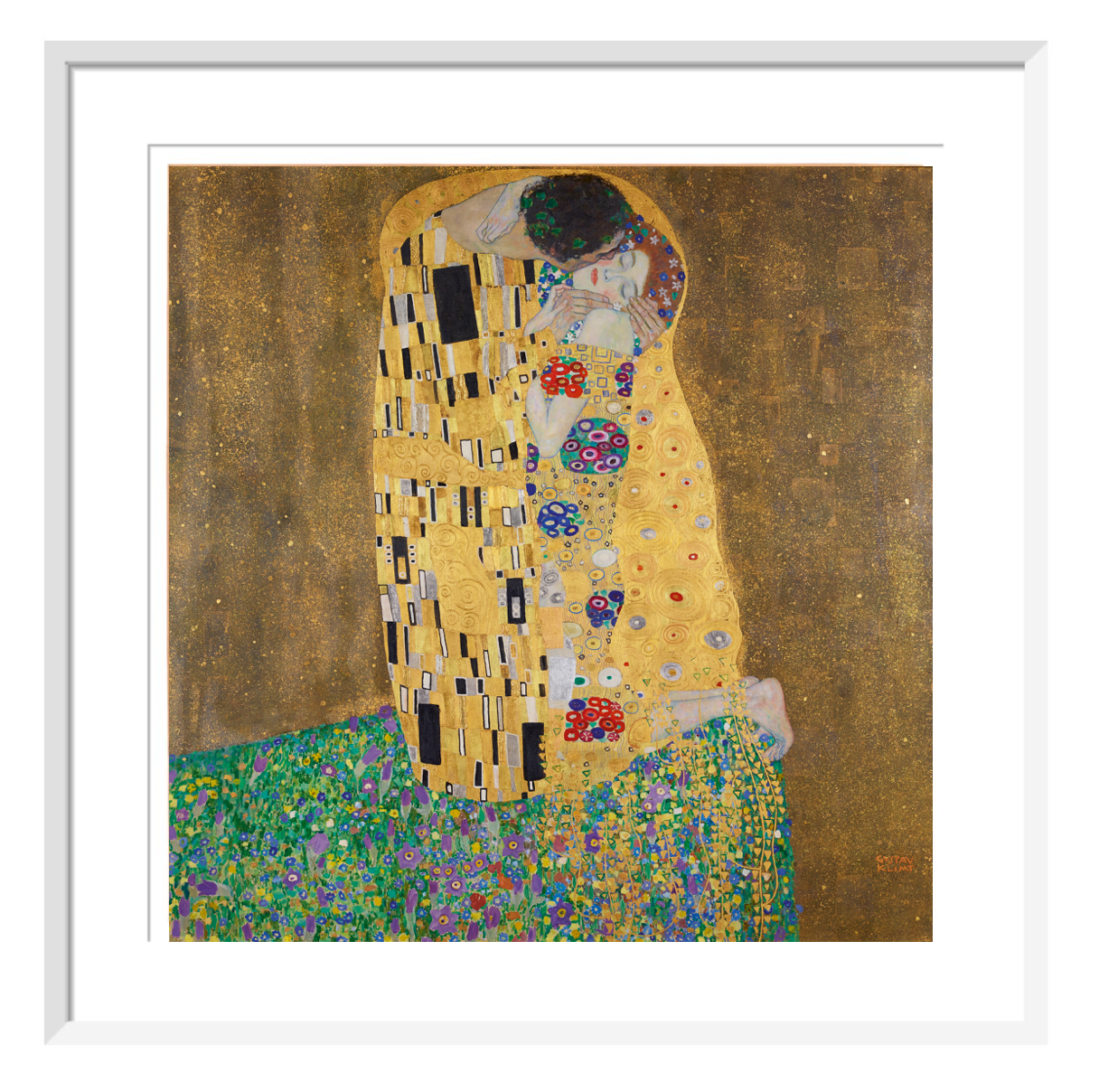 The Kiss By Gustav Klimt