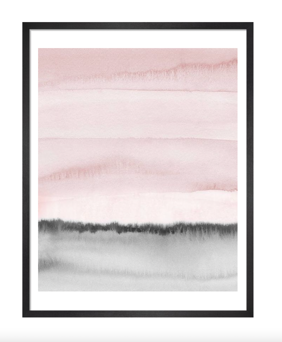 Pink and Black Abstract