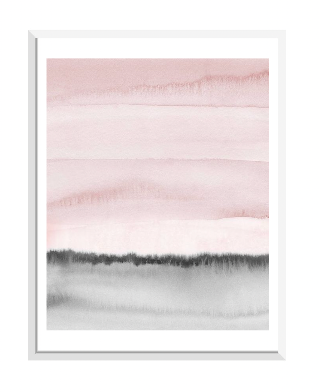 Pink and Black Abstract