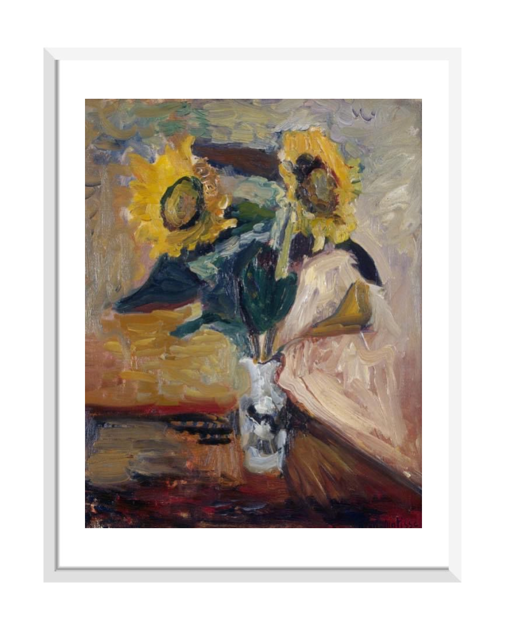 Vase of Sunflowers By Henri Matisse