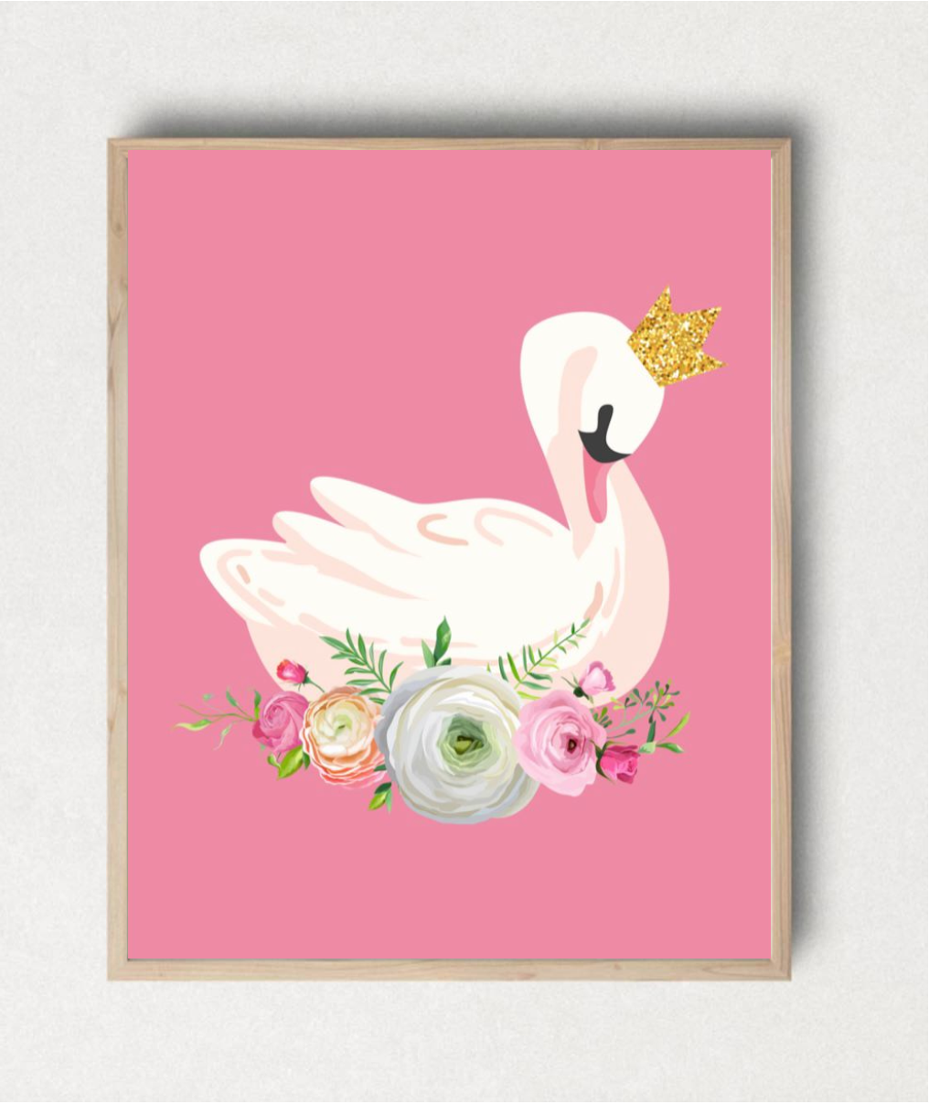 Swan in Pink