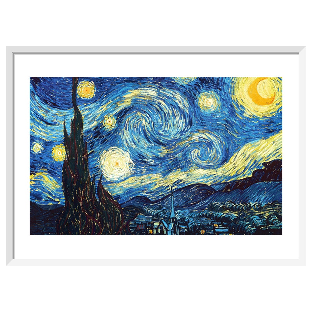 The Starry Night By Vincent van Gogh, 1889