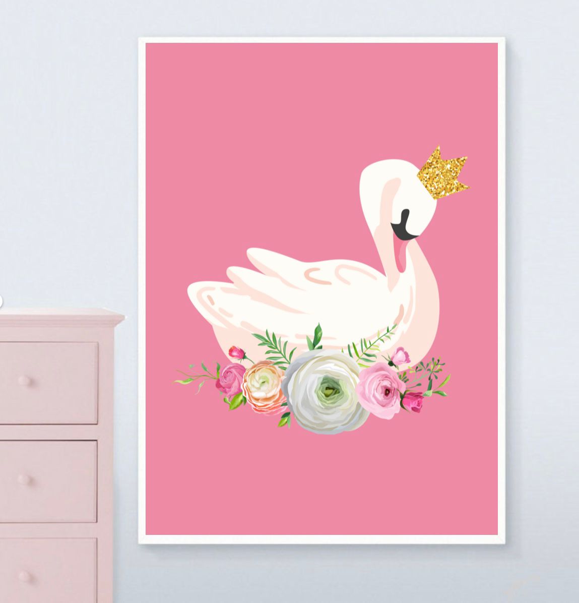 Swan in Pink