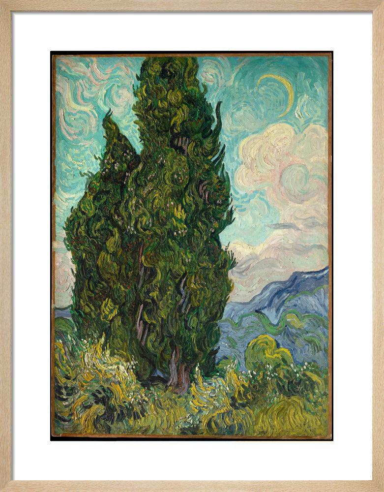 Cypresses by Vincent van Gogh, 1889