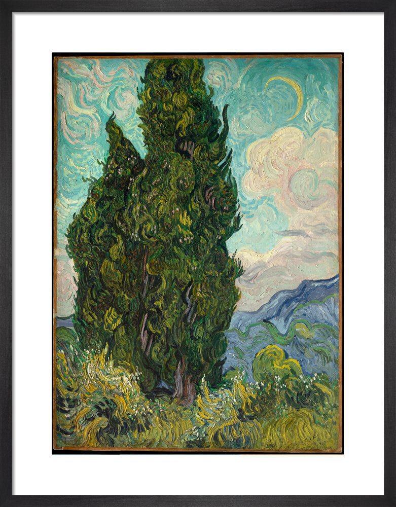 Cypresses by Vincent van Gogh, 1889