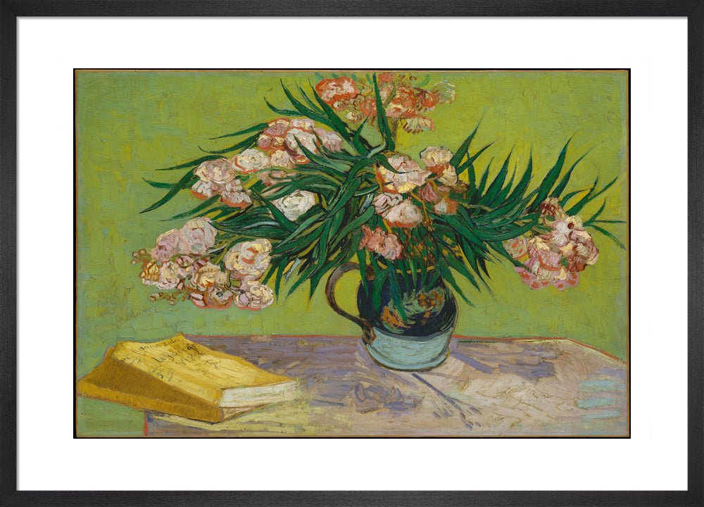 Still Life: Vase with Oleanders and Books By Vincent van Gogh