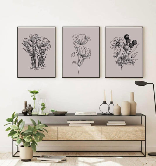 Botanical Art Line Set 1